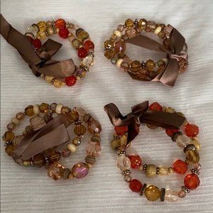 4 sets of bracelets